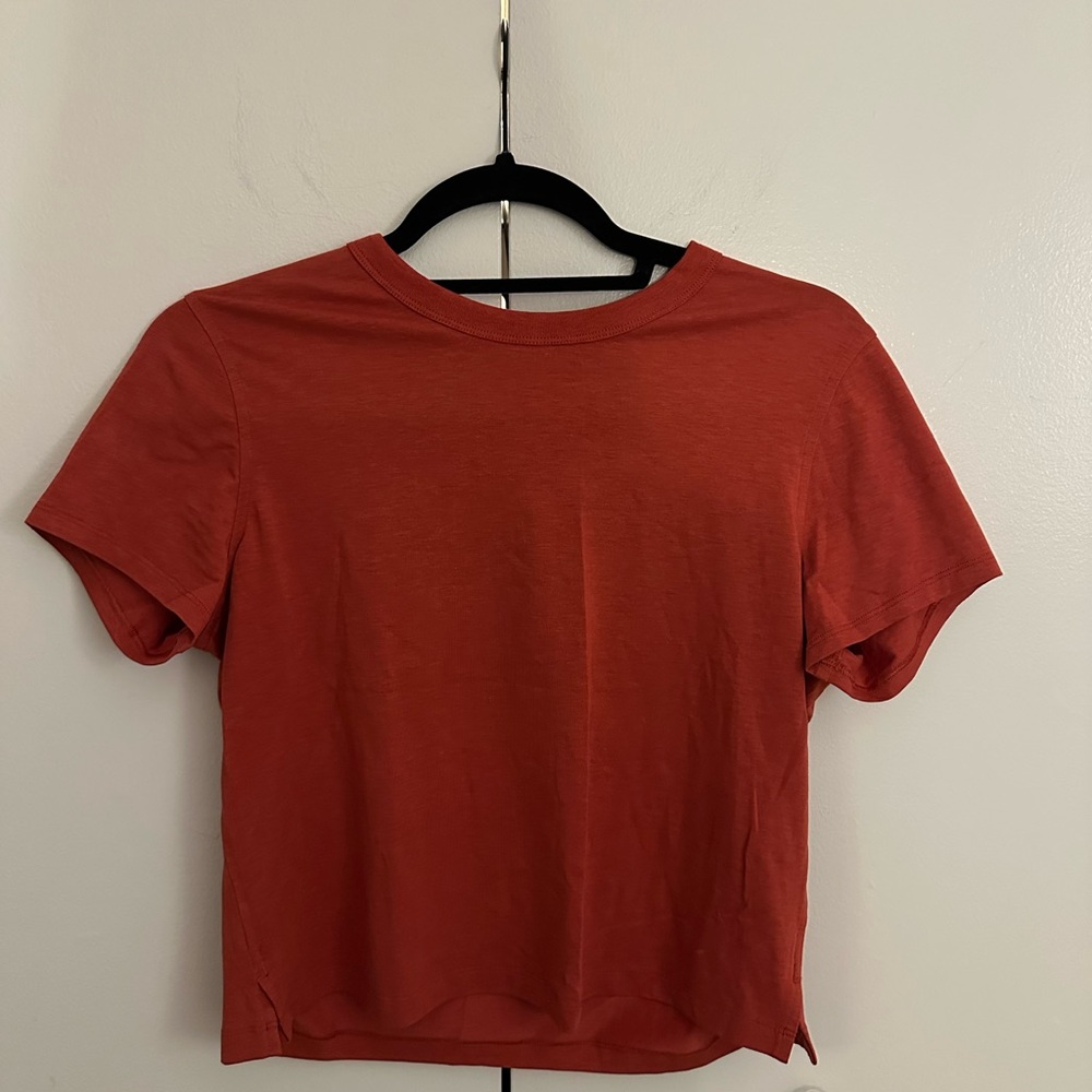Women's Red Short Sleeve Top